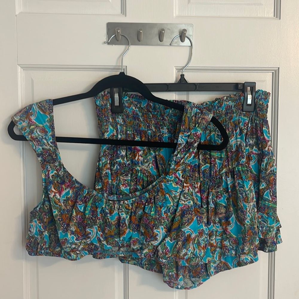 Wild Fable High Waisted Pull-On Ruffle Skort & Top